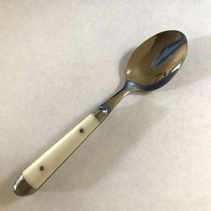 Cuillère à thé/sucre en acier inoxydable avec poignée moderne, cuillère de service royale pour restaurant, mariage, maison - Product Image 1
