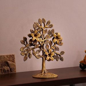 Dessus de table de style européen Sculpture décorative d'arbre en métal et aluminium Showpiece pour la maison ou le bureau - Product Image 1