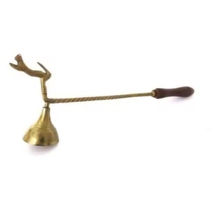 Nouvel arrivage de bougies décoratives plaquées argent au design moderne Éteignoir à bougies en osier fantaisie artisanal - Product Image 5