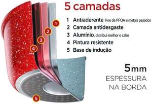 Ensemble de casseroles à induction de style classique 7 pièces Couleur volcanique Revêtement en marbre Aluminium Antiadhésif Poêles Pots pour une utilisation en cuisine - Product Image 3