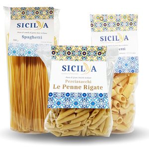Fabriqué en Italie Pâtes Spaghetti Produits céréaliers de blé dur sicilien 500 g Composition naturelle Bronze étiré - Product Image 5
