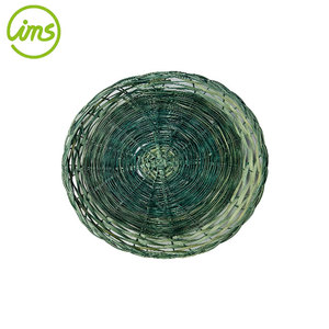 Lot de 3 porte-assiettes en papier rond en bambou de 11 pouces - Product Image 4