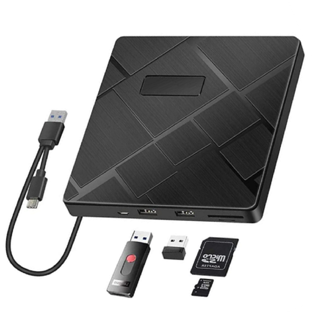 High Speed DVD RW Drive Desktop Computer Disc Burner Burner External DVD Player Burner