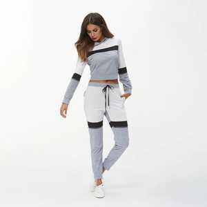 Ensemble de survêtement réversible 100% coton pour femme grande taille respirant séchage rapide imprimé solide pour la saison d'automne écologique - Product Image 6