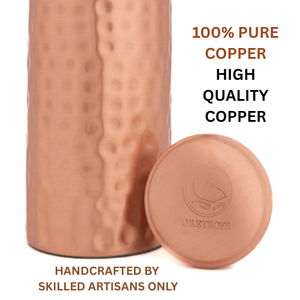 Pure Copper Water <b>Bottle</b> for Cold Water Handmade Finish for Home Restaurant or <b>Travel</b> Use - Product Image 6