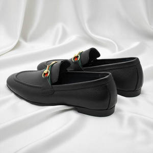 Zapatos Mocasines Formales de Negocios para Hombre, Hechos a Mano con Cuero Genuino, Alta Calidad, Negros, Todas las Tallas Disponibles, Zapatos de Boda - Product Image 4