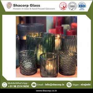 Prix de gros bougie unique de luxe en verre glaçon votive pour la décoration intérieure - Product Image 2