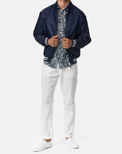 Chaquetas universitarias de invierno de satén de seda de alta calidad para hombre, recién llegado, botón rojo personalizado, impermeable, a prueba de viento, moda para exteriores - Product Image 2