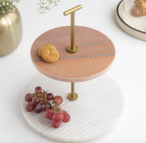 Support de gâteau rond en bois à la mode de haute qualité présentoir de Cupcake de service élégant pour Desserts Fruits Snack & Candy - Product Image 4