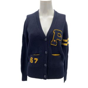 Unisex High Quality Custom Embroidered School <b>Cardigan</b> Varsity Sweater Greek Apparel College Apparel Casual Button Winter Fit - Product Image 1