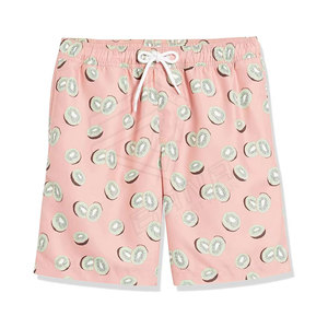 Pantalones cortos de tabla de surf de estilo callejero de tamaño libre para hombre, pantalones cortos de playa con patrón sólido, bañador con logotipo personalizado - Product Image 4