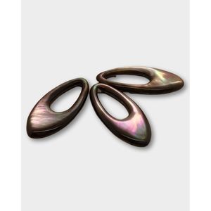 Pendientes de Perlas Marquise de Nácar Negro - Product Image 3