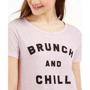 T-shirt grafica Love Tribe Junior's Brunch and Chill, taglia unica, in jersey traspirante, blu brillante - Product Image 3