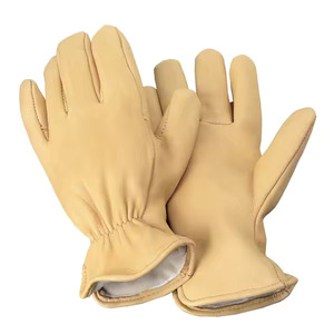 Wholesale New Arrival Heavy Duty Professional <b>Plain</b> Working Gloves Anti-heat Eco-Friendly Best Price Customized Design Leather - Product Image 3