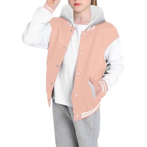 Baseball <b>Jackets</b> <b>Boys</b> Girls Fit Varsity <b>Jacket</b> Casual Lightweight Plain Cardigan Button School Coat - Product Image 2