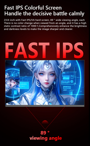 Hot bán OEM 23.8 inch màn hình phẳng màn hình 1K 100/120/165/200Hz LED <span class=keywords><strong>Monitor</strong></span> chơi game máy tính phần cứng phần mềm - Product Image 3