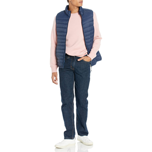 Vestes sans manches pour hommes très vendues, col montant, légères, fermeture éclair, gilet matelassé en polyester, style décontracté, fermeture éclair - Product Image 4