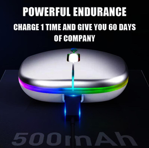 Quang học RGB chơi game BT 2.4G chế độ kép USB PC máy tính xách tay máy tính có thể sạc lại chuột không dây - Product Image 3