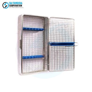 Cesta de Microcirugía Oftálmica con Tapa, Insertos de Acero Inoxidable, Tiras Reutilizables, Duraderas, Certificadas por la CE, Cesta de Esterilización para Cirugía General - Product Image 2