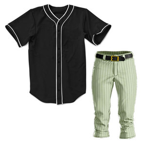 Offre Spéciale – Tenues de Baseball Personnalisées de Haute Qualité – Maillots Respirants à Transfert Thermique – Ensembles Imprimés en Polyester/Coton à Séchage Rapide - Product Image 1
