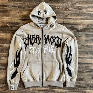 Sweat-shirt à manches longues pour homme et femme, streetwear, logo personnalisé, hip-hop - Product Image 3