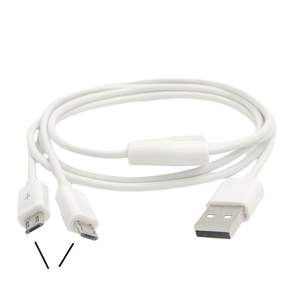 Cable Micro USB, Splitter Dual Micro USB Cable de carga Sincronización de datos y alimentación, Compatible con <span class=keywords><strong>dos</strong></span> teléfonos Android Tabletas <span class=keywords><strong>PS4</strong></span>, etc. - Product Image 2