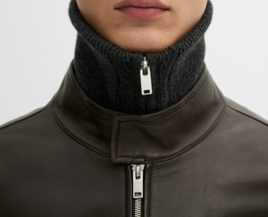 Vestes en cuir pur véritable personnalisées du Pakistan pour hommes veste en cuir de motards de mouton Nappa de haute qualité pour hommes - Product Image 3