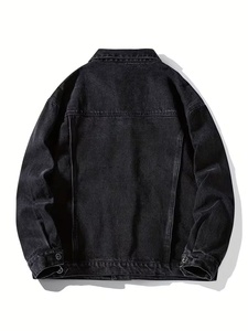 Chaqueta Vaquera de Alta Calidad y Moda Urbana para Hombre, Estilo Casual Vintage, 100% Algodón, con Logotipo Personalizado - Product Image 2