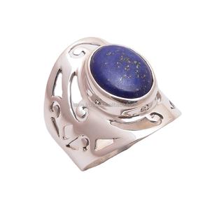 แหวน925ลาพิสธรรมชาติทำมือสำหรับงานแต่งงานของชาวอินเดียอัญมณีเครื่องประดับอัญมณีสำหรับใช้ในงานแต่งงาน - Product Image 1