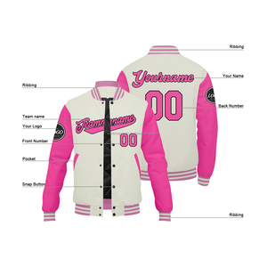 Custom Color-Block Wool <b>Varsity</b> <b>Jacket</b> for Men Stylish Lightweight Summer Letterman Coat with Brand Embroidery - Product Image 4