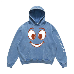 Boxy Sweat à capuche en coton pour homme de haute qualité 500 GSM Broderie imprimée chaude et personnalisée disponible en taille XS - Product Image 1