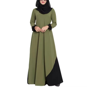 Robe longue maxi en mousseline de soie islamique modeste pour femmes, à séchage rapide, respirante, 100% soie, écologique, service OEM personnalisé - Product Image 2