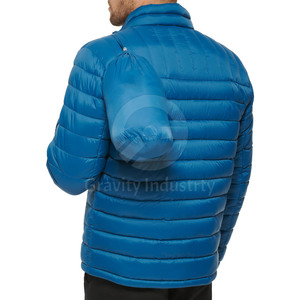 Concevez votre propre doudoune pour homme à col montant, avec logo sur le devant, respirante, écologique, service OEM disponible, légère - Product Image 3