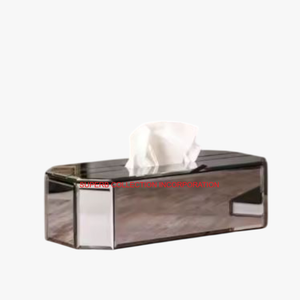 Porte-boîte à mouchoirs élégant en laiton doré fait à la main, distributeur en métal décoratif organisé pour table à manger, bureau, prix abordable - Product Image 3