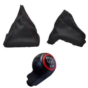 Pommeau de frein à main et levier de vitesse pour Opel Astra H (6)-ROUGE - Product Image 1