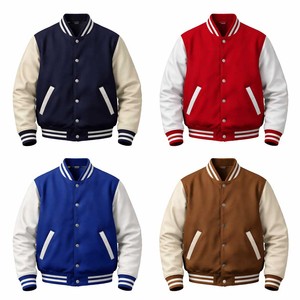 Veste universitaire en satin pour homme, veste de baseball en satin tendance, veste en satin légère personnalisée, vêtements d'extérieur - Product Image 4