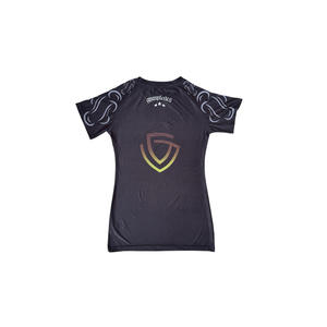 Ensemble de rashguards pour hommes de haute qualité personnalisés, respirants, 100% polyester, manches longues, 180g, motif uni, col en V, séchage rapide, OEM Rashg - Product Image 2