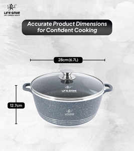Casserole de cuisine antiadhésive à revêtement en granit multicouche - Product Image 4