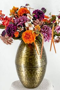 Vase en métal noir moderne multi-ouvertures, pot floral rond en fer, vase d'arrangement floral de luxe minimaliste nordique, décoration pour la maison et l'hôtel - Product Image 3