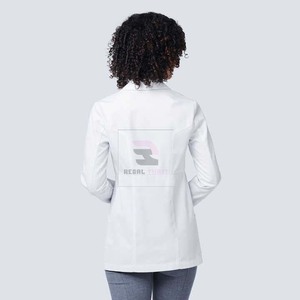 Unisex Long-Sleeved Woven Cotton Polyester Breathable Stretch Lab <b>Coats</b> Comfortable Hospital Uniform for Doctors and Nurses - Product Image 3