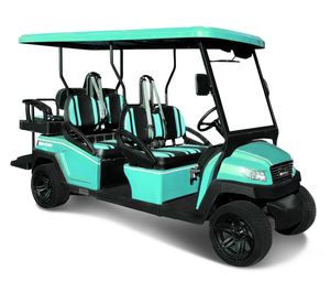 รถกอล์ฟไฟฟ้า 6 ที่นั่ง ใช้พลังงานลิเธียมไอออน สำหรับสถานที่ท่องเที่ยว รีสอร์ท และมหาวิทยาลัย ขับขี่นุ่มนวล ระยะทางวิ่งไกล - Product Image 6