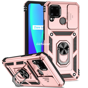 Lichicase nuovi arrivi Heavy Duty magnetico anello di metallo Stand Cover del telefono per <span class=keywords><strong>Realme</strong></span> <span class=keywords><strong>C11</strong></span> C20 C20A <span class=keywords><strong>custodia</strong></span> per cellulare - Product Image 5