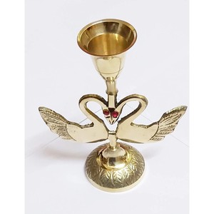 Two-Bird <b>Brass</b> Candle Stand for Living Room Metal Pillar Wedding Gift Table Candle <b>Holders</b> Lanterns Metal Candle <b>Holder</b> Stand - Product Image 2