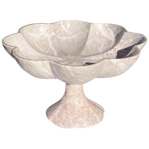 Bol à fruits en marbre Antique bol de service décoratif de Table pour saladier ustensiles de cuisine pièce maîtresse fabriquée en inde - Product Image 1