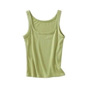 Top de Tirantes con Encaje para Mujer, Agrega un Detalle Delicado a los Armarios Básicos, Hecho de Tela Jersey Suave y Fluida - Product Image 1