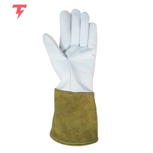 Gants de soudage TIG personnalisés, nouveau design, en cuir de haute qualité, doublure en coton, protection contre les éclaboussures de métal fondu, type test, sécurité du pouce entièrement recouvert - Product Image 4