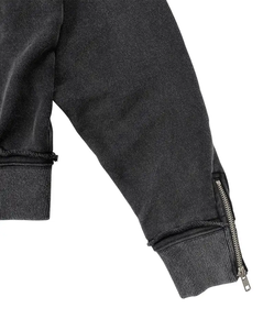 Sudadera con Capucha Nueva Vintage Lavada en Negro con Estampado para Hombre y Mujer, Algodón Grueso, Estilo Holgado, Sudadera Corta, Transpirable y de Secado Rápido - Product Image 5