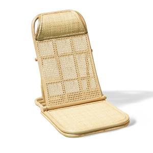 Chaise de plage légère en rotin, siège durable en cannage, chaises basses d'extérieur pour pique-niques et piscines - Product Image 4