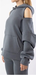 Tùy Chỉnh Của Phụ Nữ Mùa Đông Quá Khổ Hoodies Dài Tay Áo Thời Trang Túi Giản Dị Áo Thun Tops Thời Trang Thời Trang Thời Trang Phố Windproof Thoáng Khí - Product Image 5