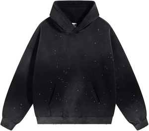 Survêtements d'hiver personnalisés avec logo, survêtement en molleton français unisexe, respirant, poids lourd, en coton, survêtements surdimensionnés pour hommes - Product Image 2